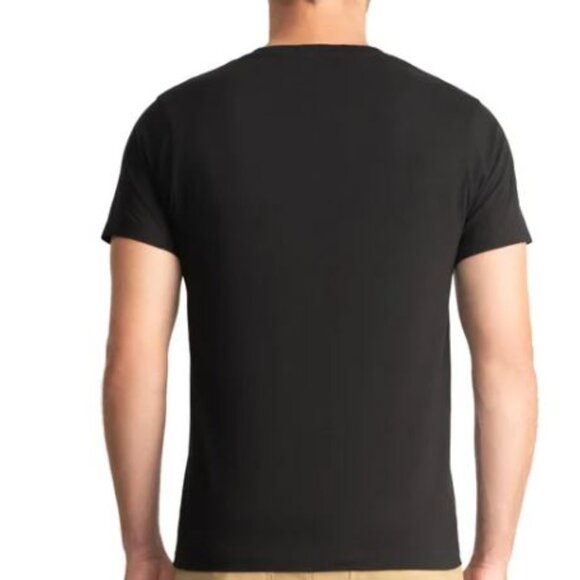 CAT Caterpillar Men's Black Cotton Logo Pocket Crew T-shirt Size L - Picture 3 of 3